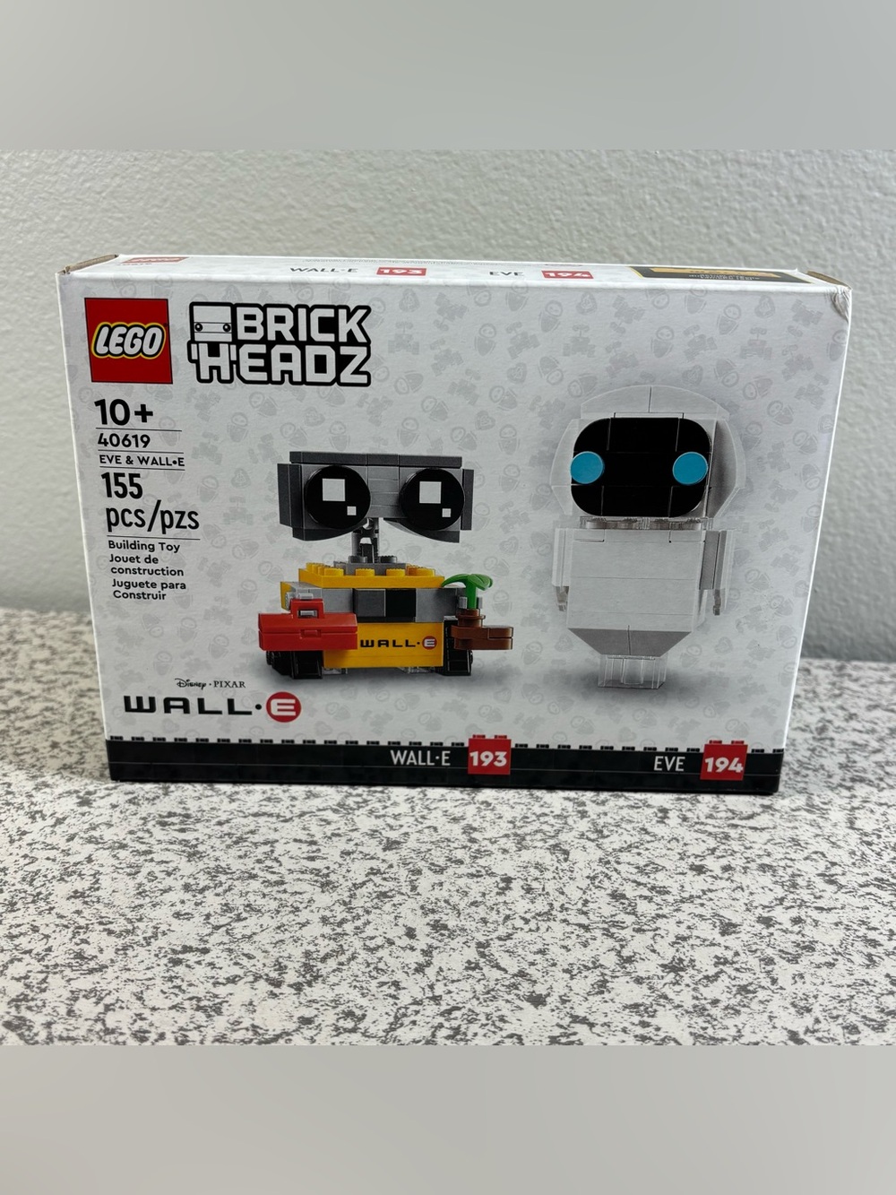 LEGO 40619 Disney Pixar Brickheadz Eve & Wall-E Set Kit New